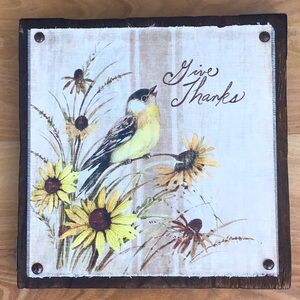 COPY - Give Thanks Wood Sign